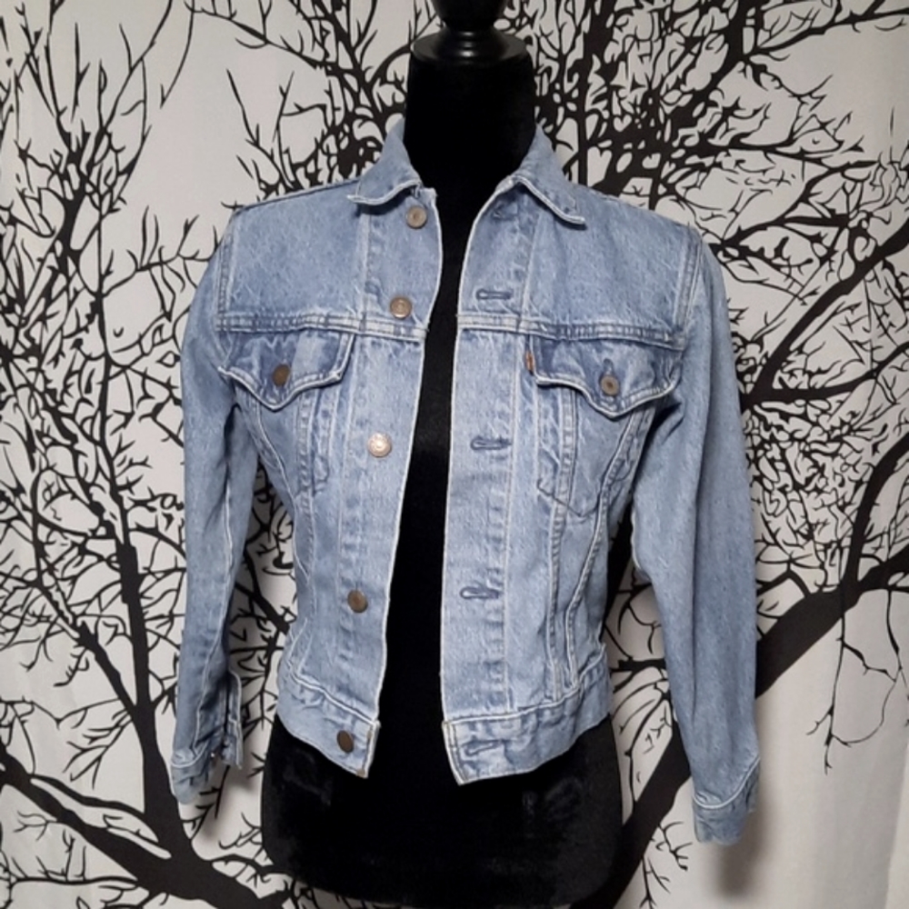 Levi's Blue Denim Petite Jean Jacket